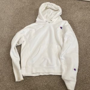 White CHAMPION HOODIE